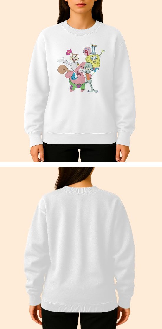 Tasarlanabilir Oversize Sweatshirt Premium Kalın Kumaş (Özelleştirilmiş) - 1x S