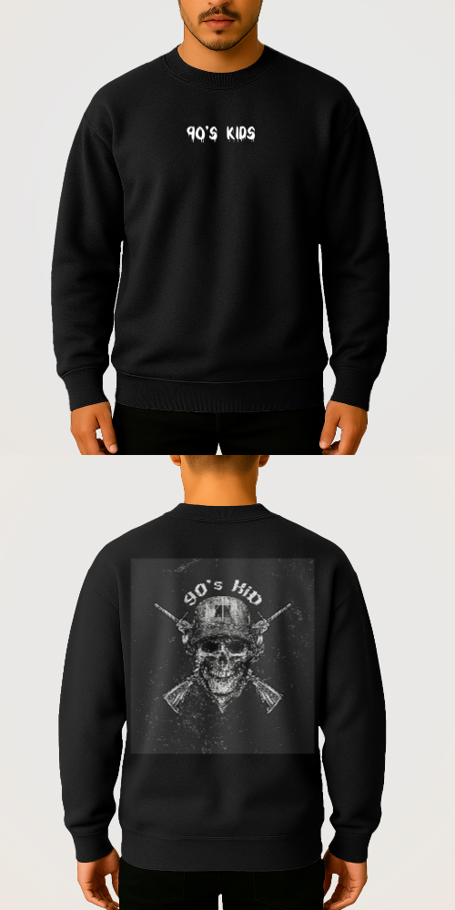 Tasarlanabilir Oversize Sweatshirt Premium Kalın Kumaş (Özelleştirilmiş)