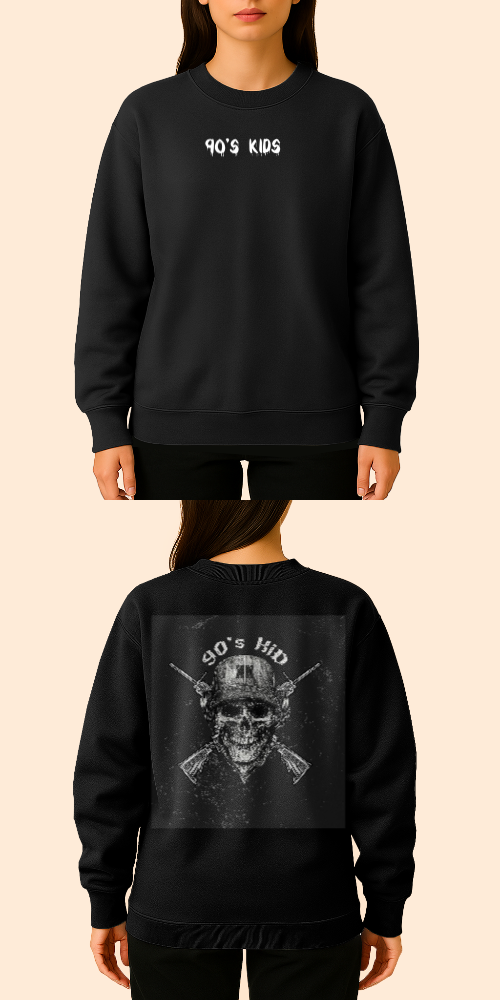 Tasarlanabilir Oversize Sweatshirt Premium Kalın Kumaş (Özelleştirilmiş)