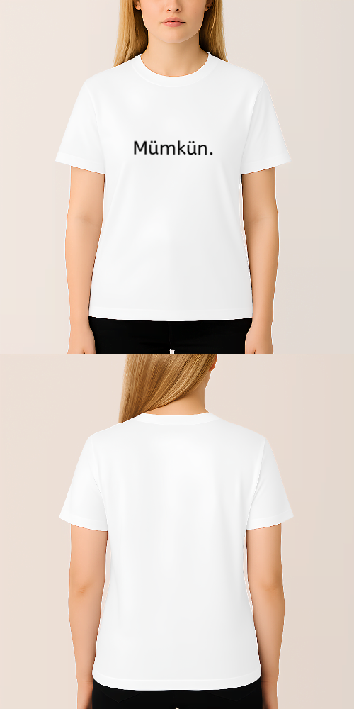 Tasarlanabilir Avrupa Kesim Regular Tişört (Özelleştirilmiş)