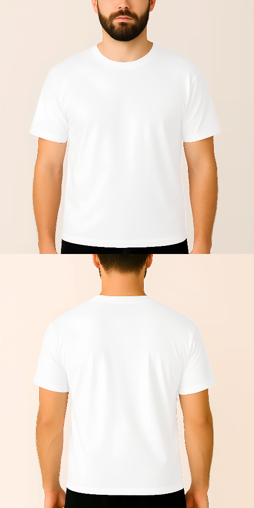 Tasarlanabilir Avrupa Kesim Regular Tişört (Özelleştirilmiş)