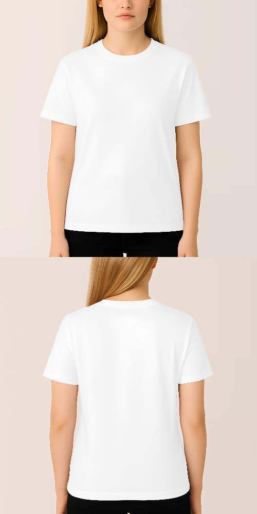 Tasarlanabilir Avrupa Kesim Regular Tişört (Özelleştirilmiş)