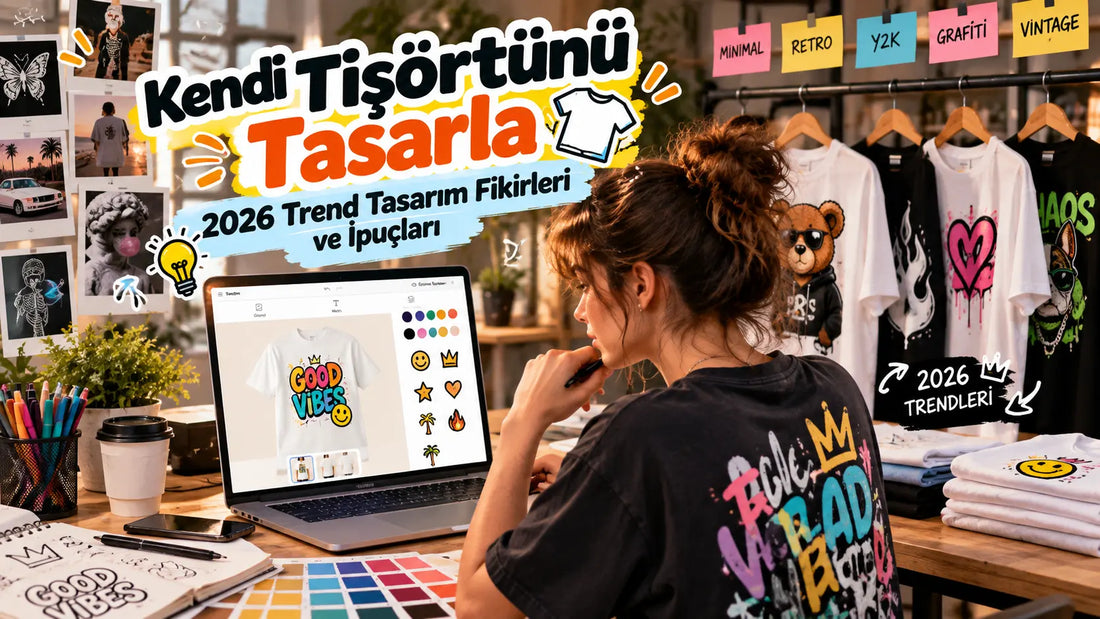 Kendi Tişörtünü Tasarla: 2026 Trend Tasarım Fikirleri ve İpuçları