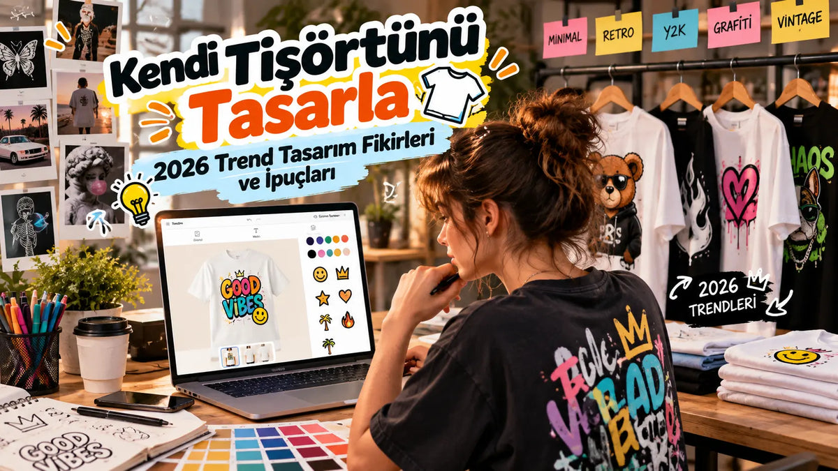 Kendi Tişörtünü Tasarla: 2026 Trend Tasarım Fikirleri ve İpuçları