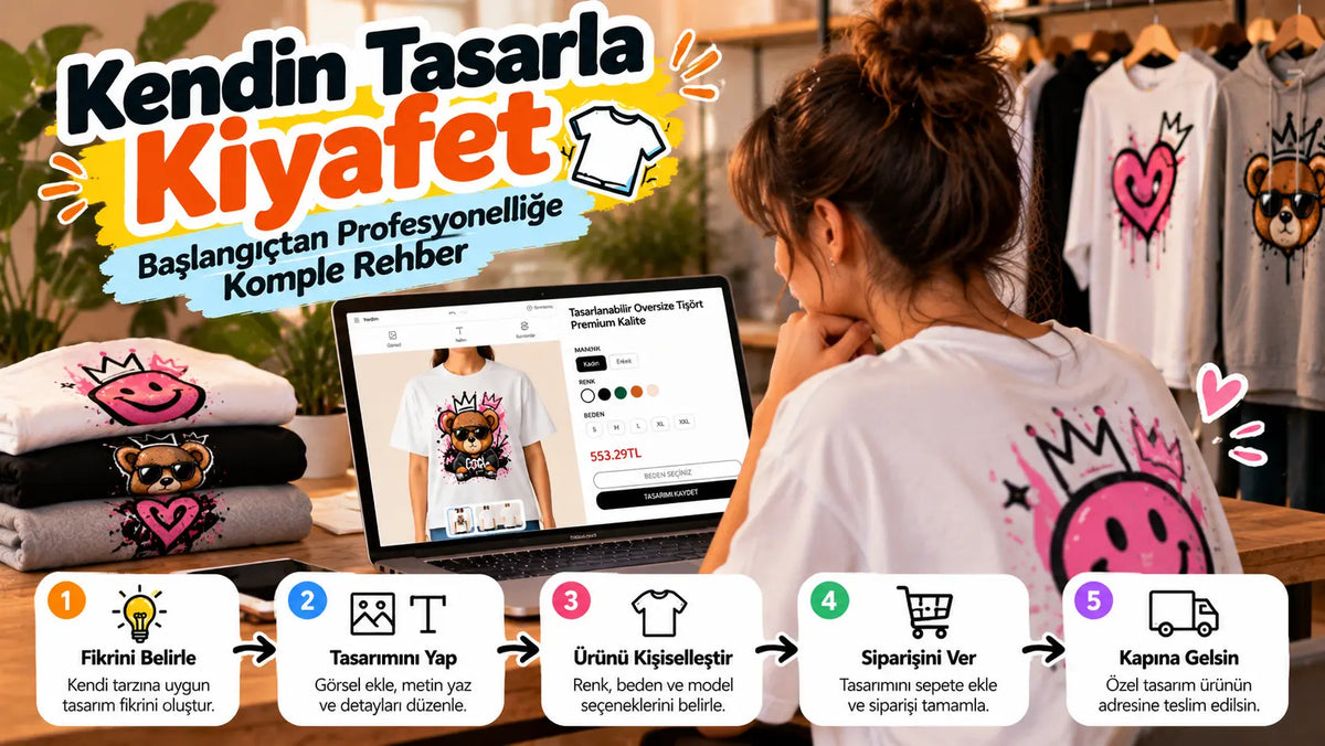 Kendin Tasarla Kıyafet: Başlangıçtan Profesyonelliğe Komple Rehber
