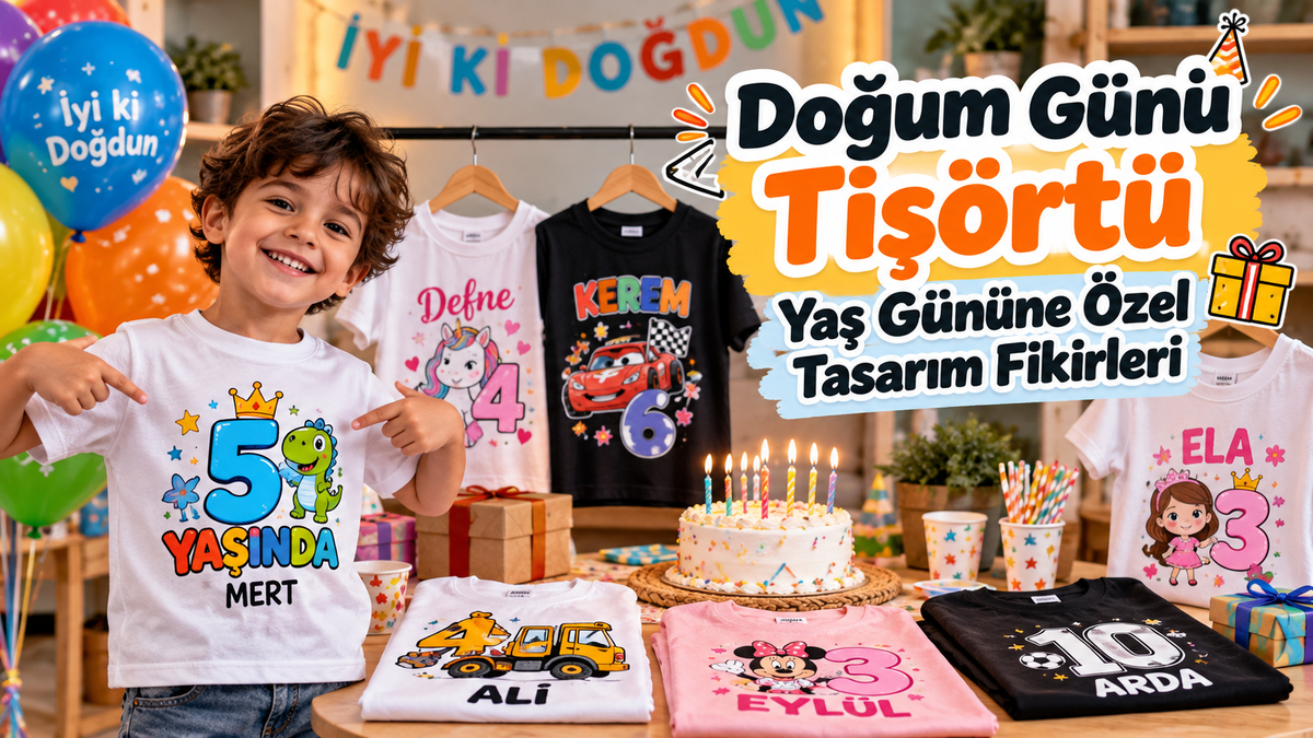 Doğum Günü Tişörtü: Yaş Gününe Özel Tasarım Fikirleri