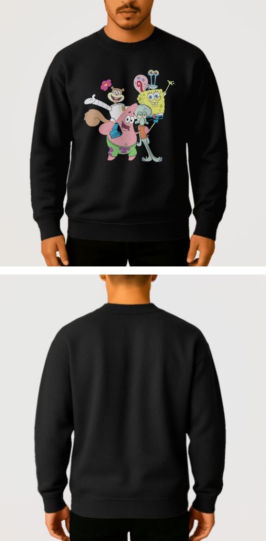 Tasarlanabilir Oversize Sweatshirt Premium Kalın Kumaş (Özelleştirilmiş) - 1x L