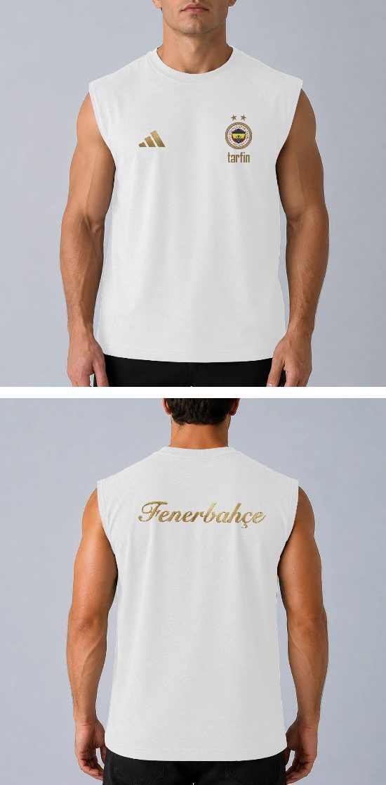 Tasarlanabilir Kolsuz Tişört/ Muscle Tank (Özelleştirilmiş) - 1x L