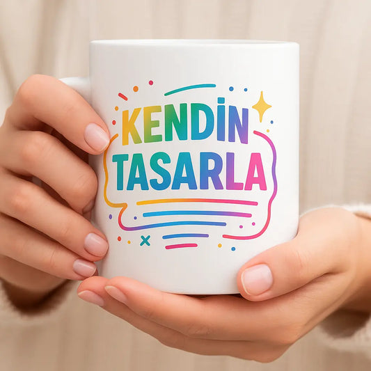 Tasarlananilir Baskılı Kupa Bardak