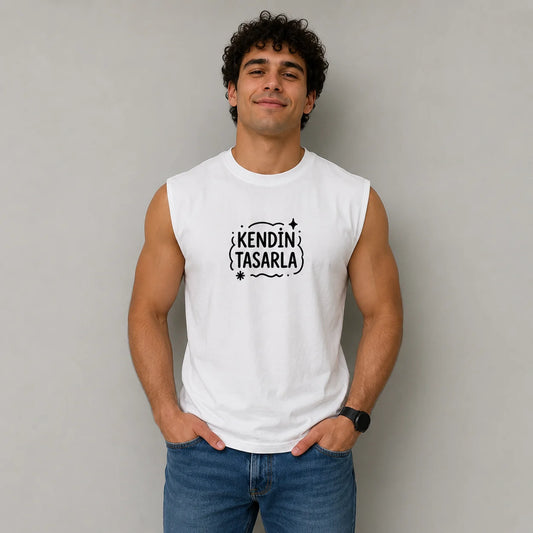 Tasarlanabilir Kolsuz Tişört/ Muscle Tank