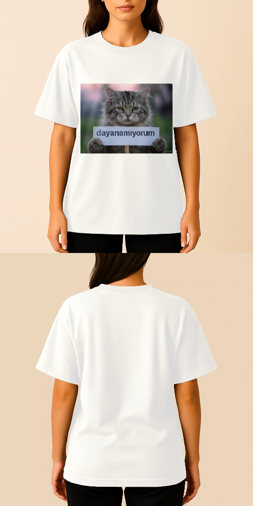 Tasarlanabilir Oversize Tişört Premium Kalite (Özelleştirilmiş)