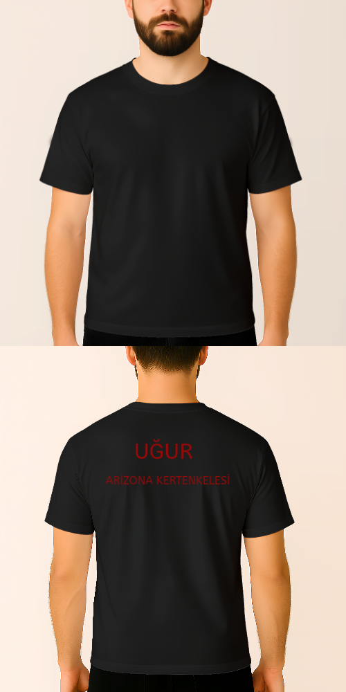 Tasarlanabilir Avrupa Kesim Regular Tişört (Özelleştirilmiş)