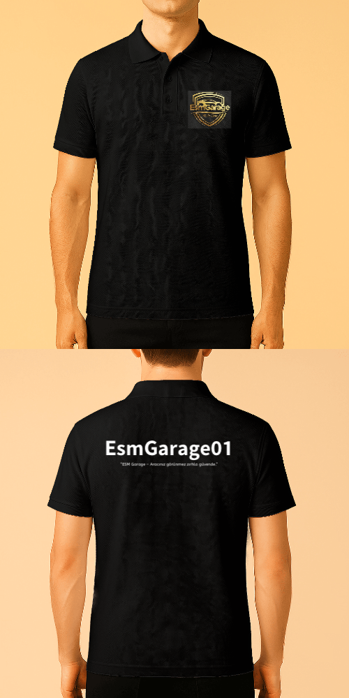 Tasarlanabilir Polo Yaka Tişört Premium Kalite (Özelleştirilmiş)