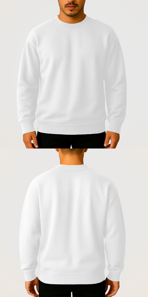 Tasarlanabilir Oversize Sweatshirt Premium Kalın Kumaş (Özelleştirilmiş)