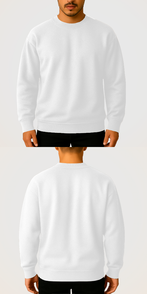 Tasarlanabilir Oversize Sweatshirt Premium Kalın Kumaş (Özelleştirilmiş)