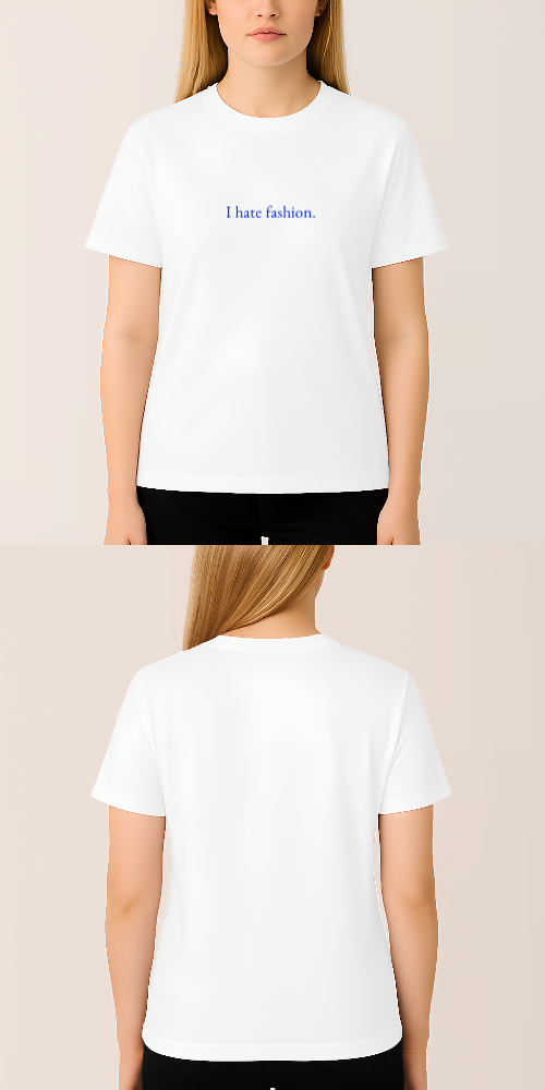 Tasarlanabilir Avrupa Kesim Regular Tişört (Özelleştirilmiş)