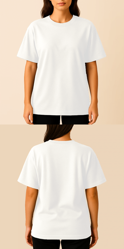 Tasarlanabilir Oversize Tişört Premium Kalite (Özelleştirilmiş)