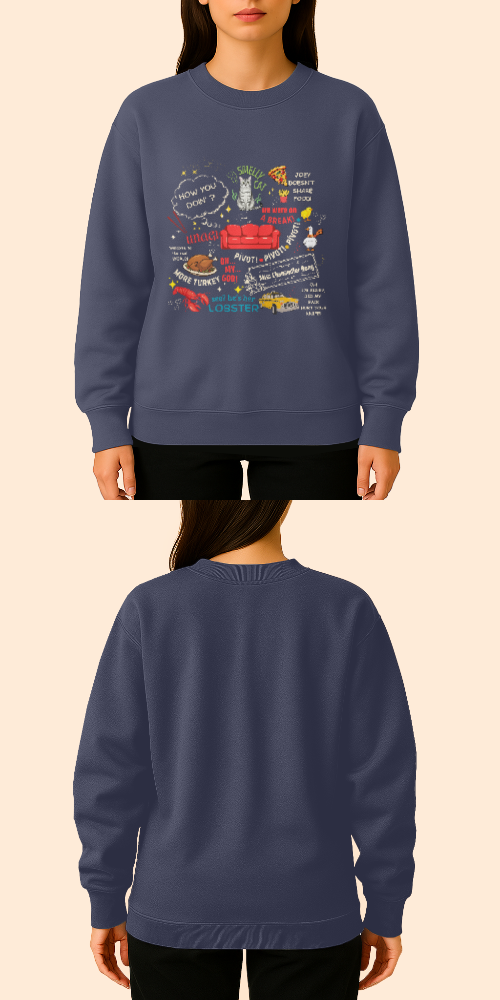 Tasarlanabilir Oversize Sweatshirt Premium Kalın Kumaş (Özelleştirilmiş)