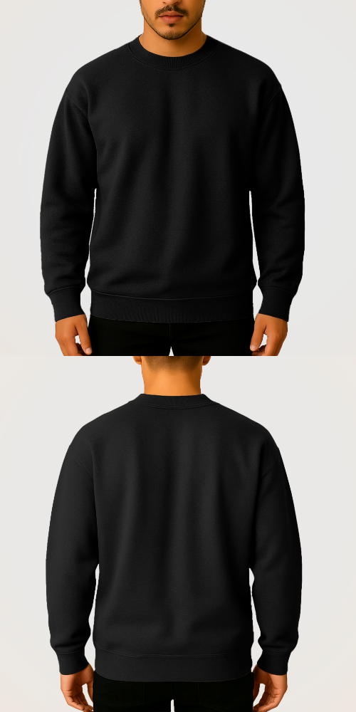 Tasarlanabilir Oversize Sweatshirt Premium Kalın Kumaş (Özelleştirilmiş)