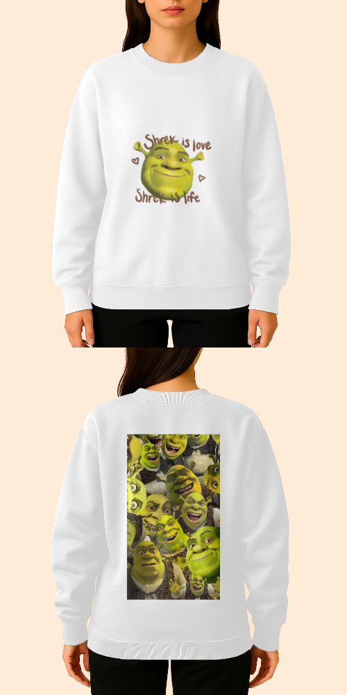 Tasarlanabilir Oversize Sweatshirt Premium Kalın Kumaş (Özelleştirilmiş)