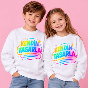 Tasarlanabilir Çocuk Sweatshirt
